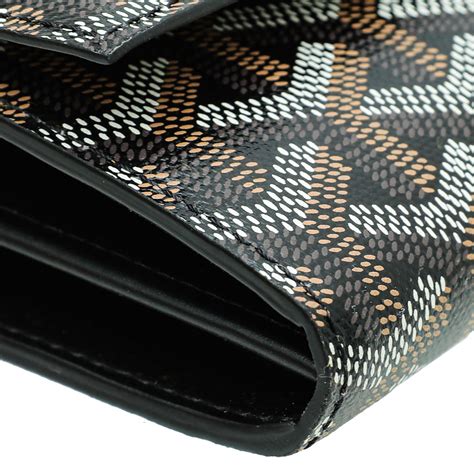 goyard black wallet|goyard varenne continental wallet price.